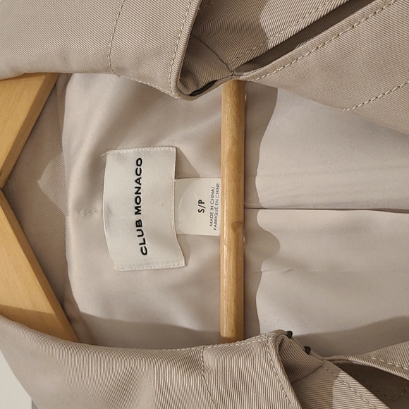 Club Monaco trench coat - Picture 2 of 3